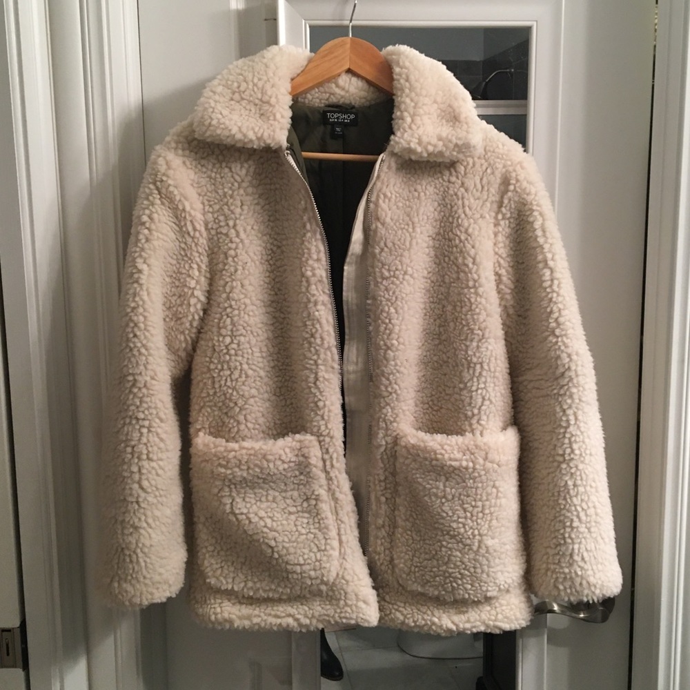 Topshop teddy coat